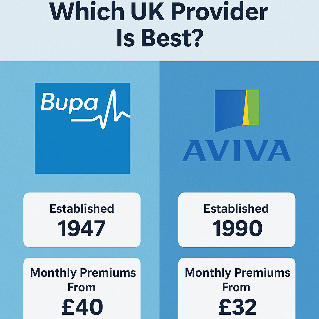 bupa and aviva health insurance review 2025