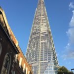 Exterior of HCA UK at The Shard with London skyline view