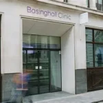 Front entrance of Bupa Basinghall Hospital in the City of London