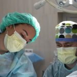 Patient recovering from private gallbladder surgery in a UK hospital