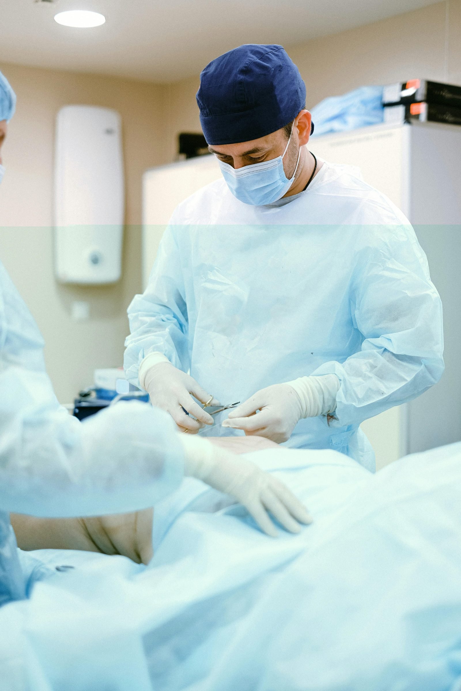 Patient in recovery after private operation in the UK